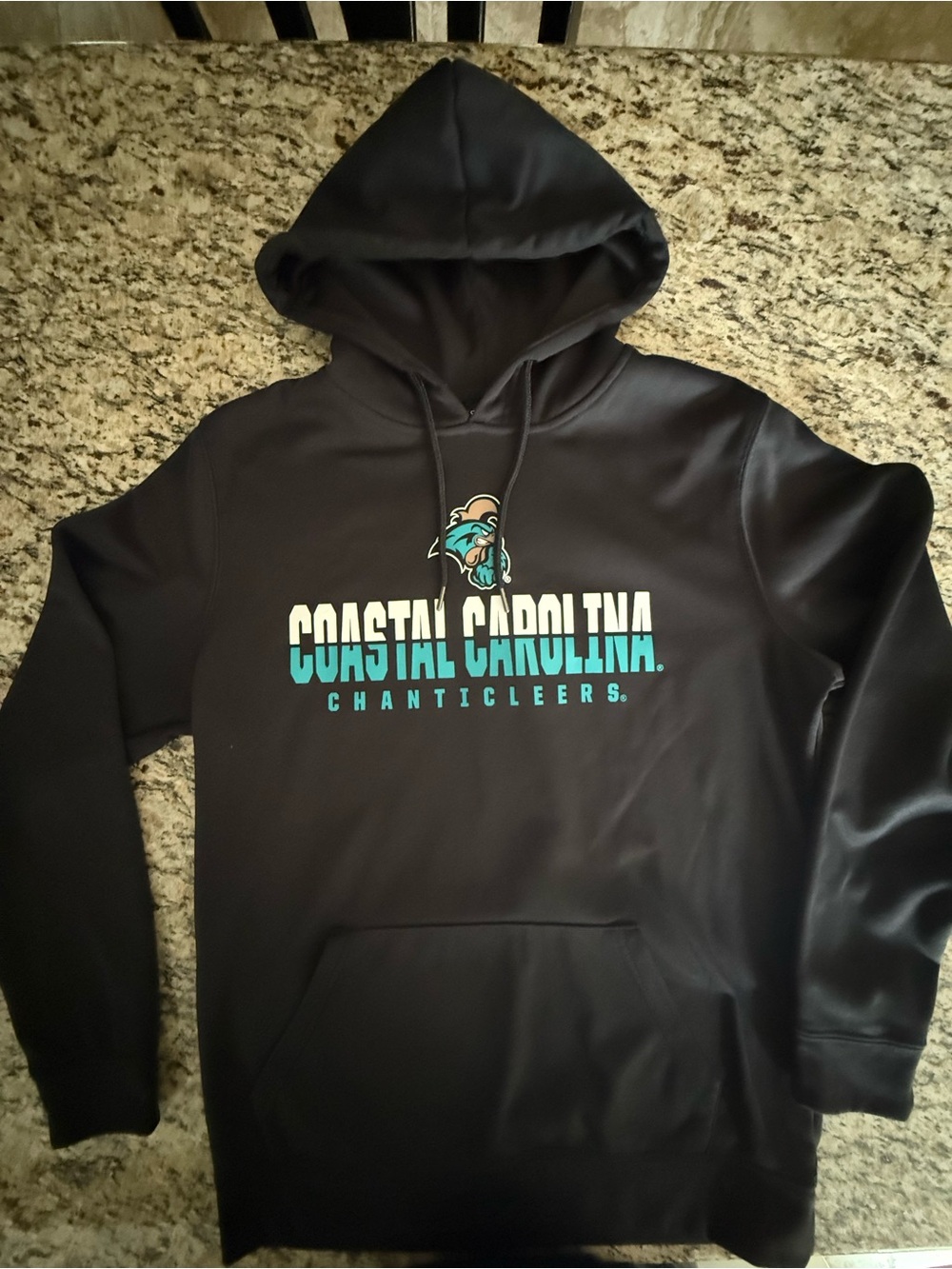 Black Pullover Hoodie Mens Medium. “ Coastal Carolina ”